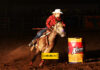 Carrera de barriles en el Rodeo de Ciudad Jiménez,Chihuahua. Promotora de Rodeos Parte 6