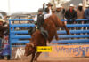 Jineteo de toros en el Campeonato Nacional de Rodeo Chihuahua 2022
